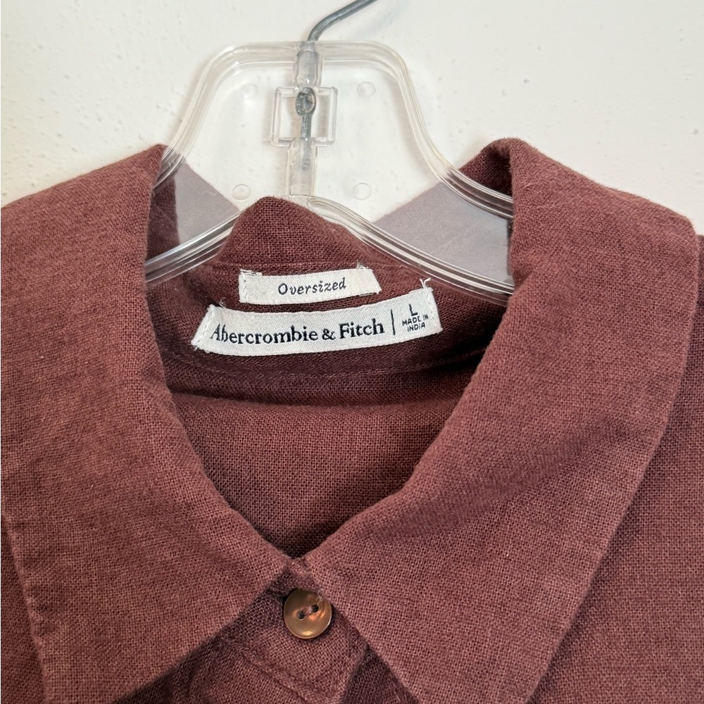 Oversized linen shirt from Abercrombie